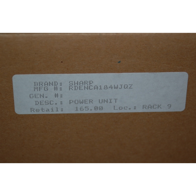 SHARP RDENCA184WJQZ POWER UNIT