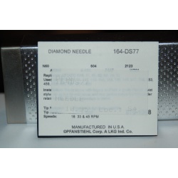 164-DS77 Pfanstiehl Diamond Needles Stylus Cartridge  #35 Original Package