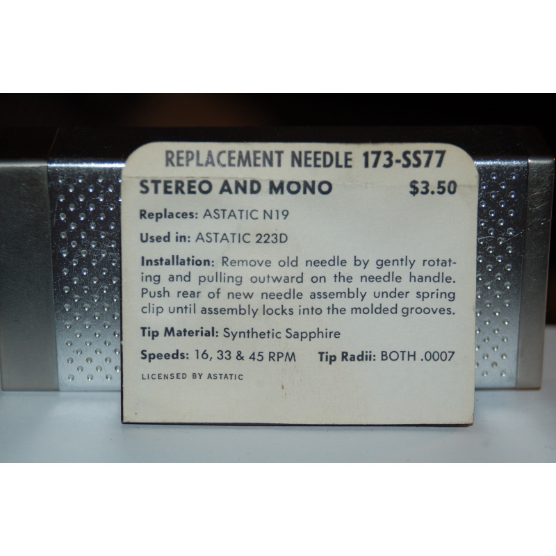 173-SS77 Pfanstiehl Diamond Needles Stylus Cartridge  #46 Original Package