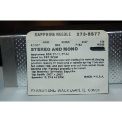 273-SS77 Pfanstiehl Diamond Needles Stylus Cartridge  #90 Original Package