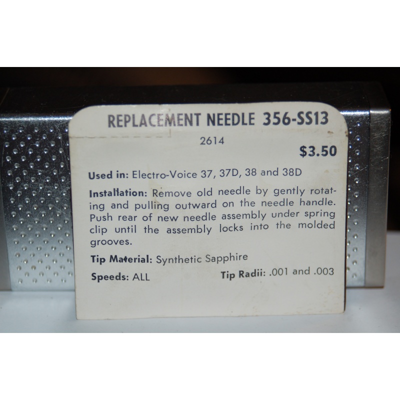 356-SS13 Pfanstiehl Diamond Needles Stylus Cartridge  #127 Original Package