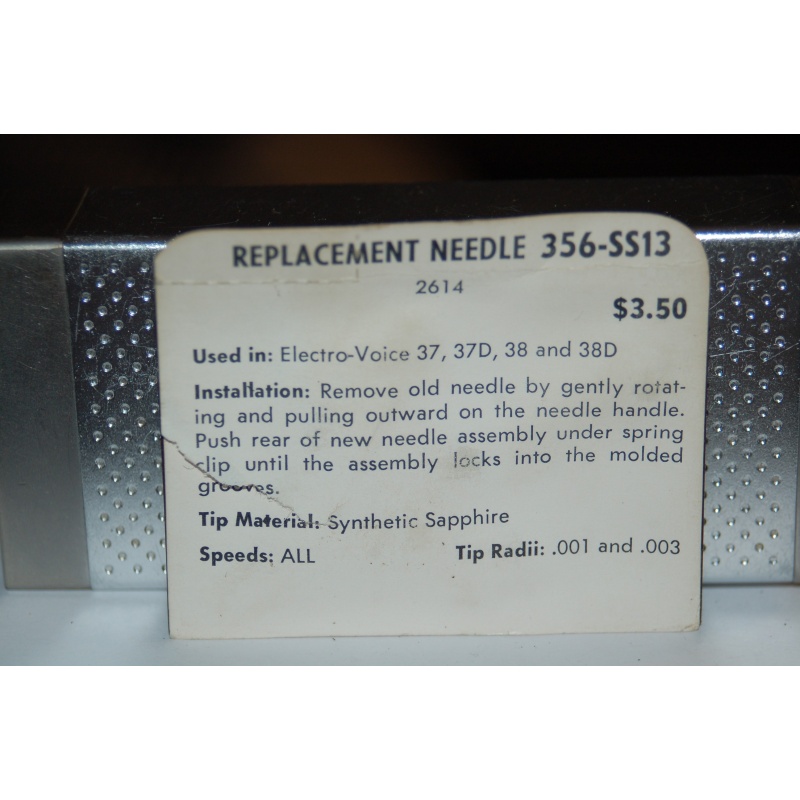 356-SS13 Pfanstiehl Diamond Needles Stylus Cartridge  #128 Original Package