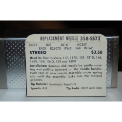 358-SS73 Pfanstiehl Diamond Needles Stylus Cartridge  #131 Original Package
