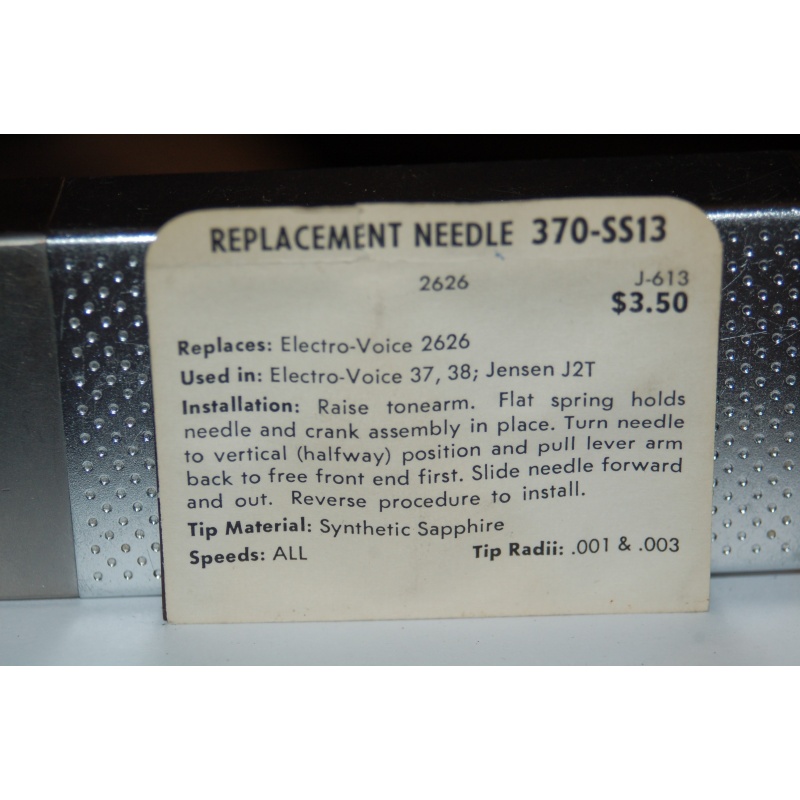 370-SS13 Pfanstiehl Diamond Needles Stylus Cartridge  #151 Original Package