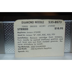535-DS73 Pfanstiehl Diamond Needles Stylus Cartridge  #188 Original Package
