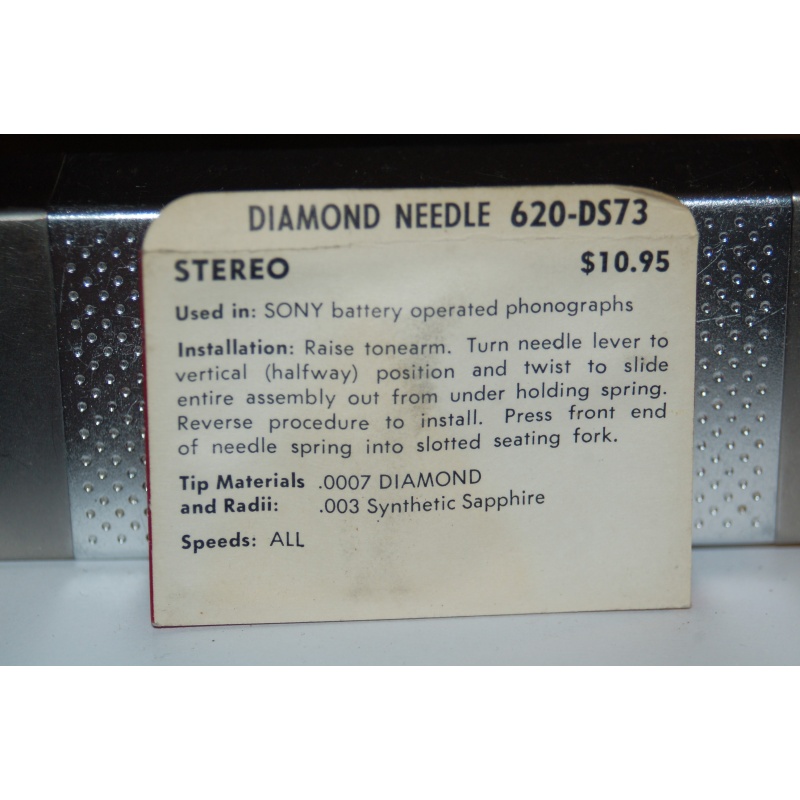 620-DS73 Pfanstiehl Diamond Needles Stylus Cartridge  #243 Original Package