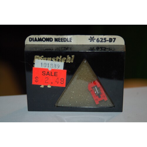 625-D7 Pfanstiehl Diamond Needles Stylus Cartridge  #254 Original Package