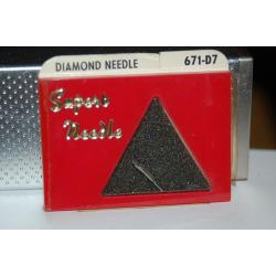 671-D7 Pfanstiehl Diamond Needles Stylus Cartridge  #332 Original Package