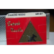 681-D7 Pfanstiehl Diamond Needles Stylus Cartridge  #354 Original Package