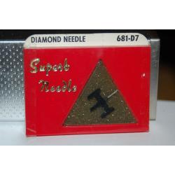681-D7 Pfanstiehl Diamond Needles Stylus Cartridge  #356 Original Package