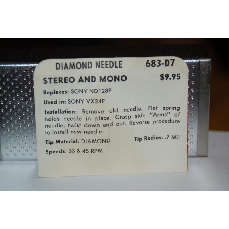 683-D7 Pfanstiehl Diamond Needles Stylus Cartridge  #363 Original Package