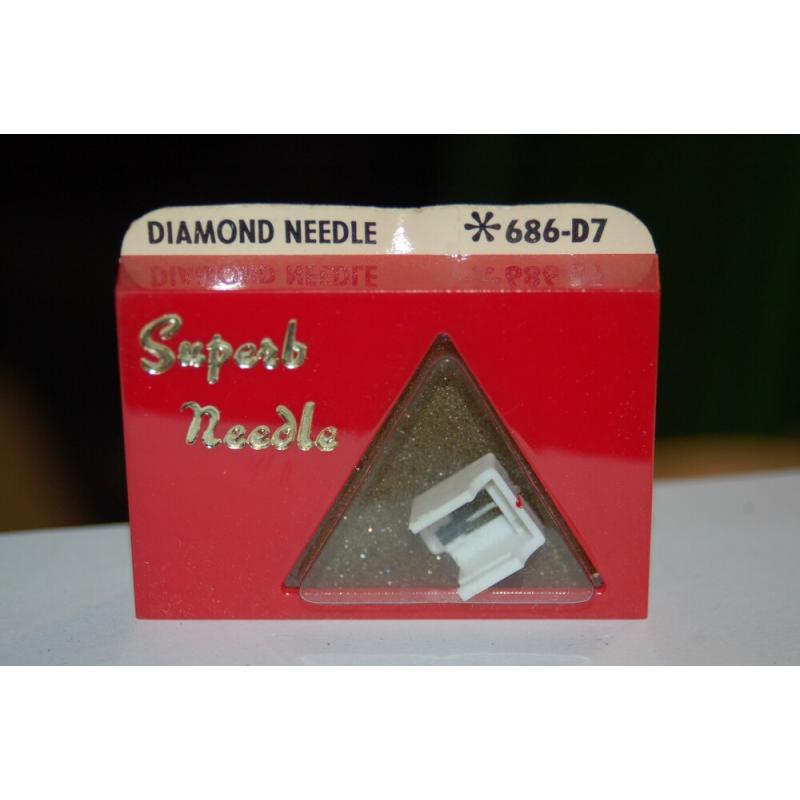 686-D7 Pfanstiehl Diamond Needles Stylus Cartridge  #365 Original Package