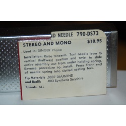 790-DS73 Pfanstiehl Diamond Needles Stylus Cartridge  #493 Original Package