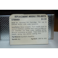 791-SS73 Pfanstiehl Diamond Needles Stylus Cartridge  #499 Original Package