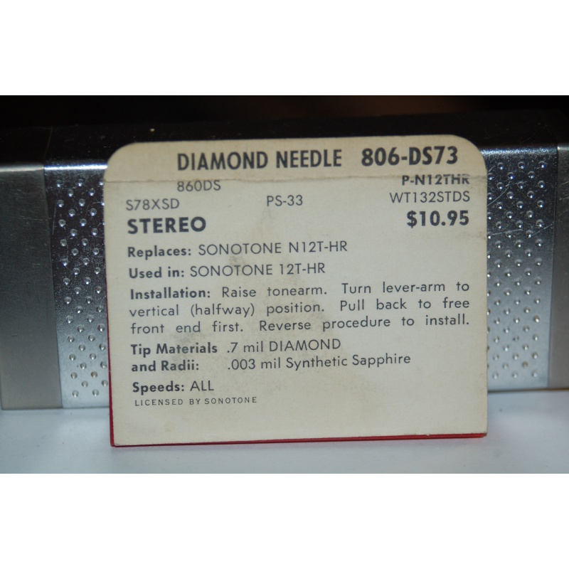 806-DS73 Pfanstiehl Diamond Needles Stylus Cartridge  #520 Original Package