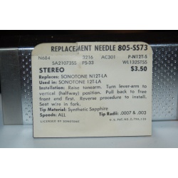 805-SS73 Pfanstiehl Diamond Needles Stylus Cartridge  #522 Original Package