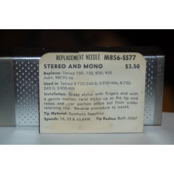 M856-SS77 Pfanstiehl Diamond Needles Stylus Cartridge  #591 Original Package