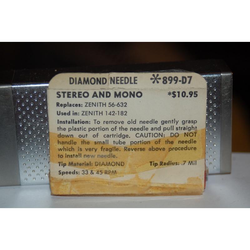 899-D7 Pfanstiehl Diamond Needles Stylus Cartridge  #620 Original Package