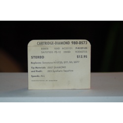 980-DS73 Pfanstiehl Diamond Needles Stylus Cartridge  #662 Original Package