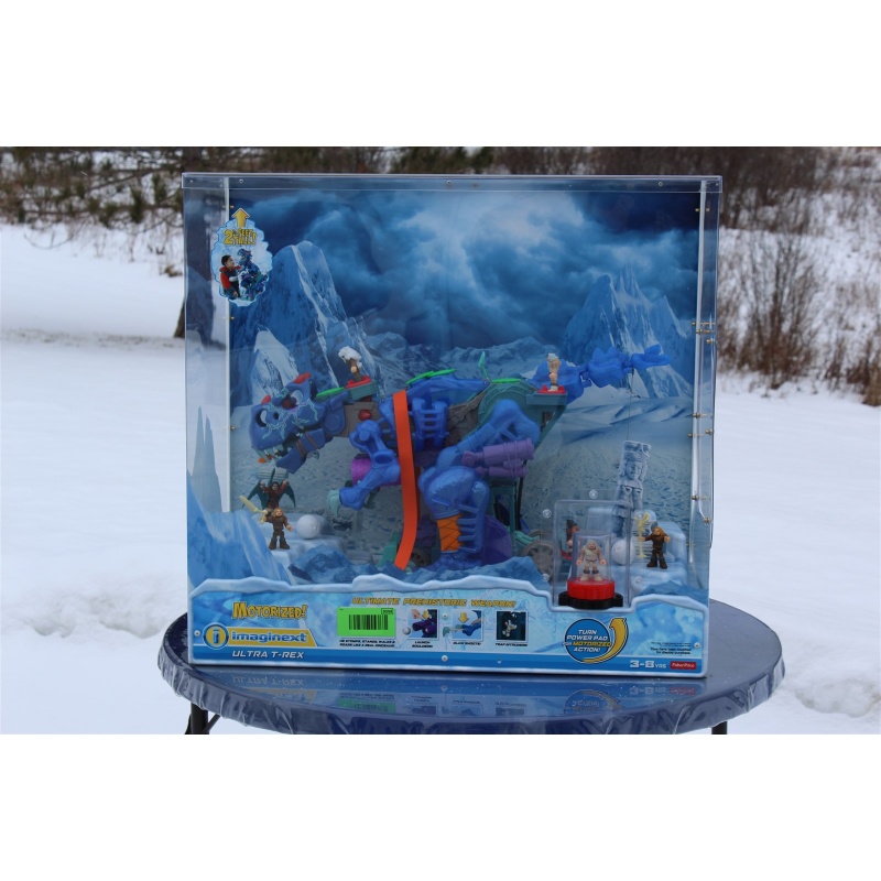 Fisher-Price Imaginext Ultra T-Rex Motorized Stomps Stands Roars Walks -Deposit