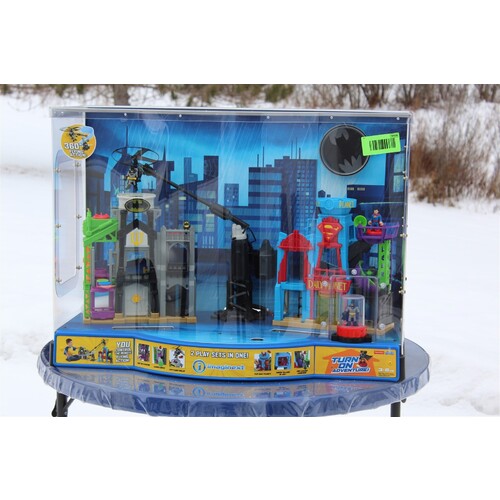  Fisher-Price Imaginext DC Super Friends Super Hero Flight City Display -Deposit