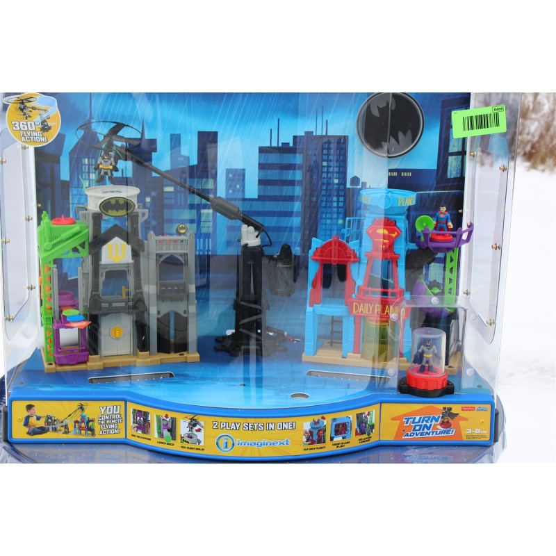  Fisher-Price Imaginext DC Super Friends Super Hero Flight City Display -Deposit