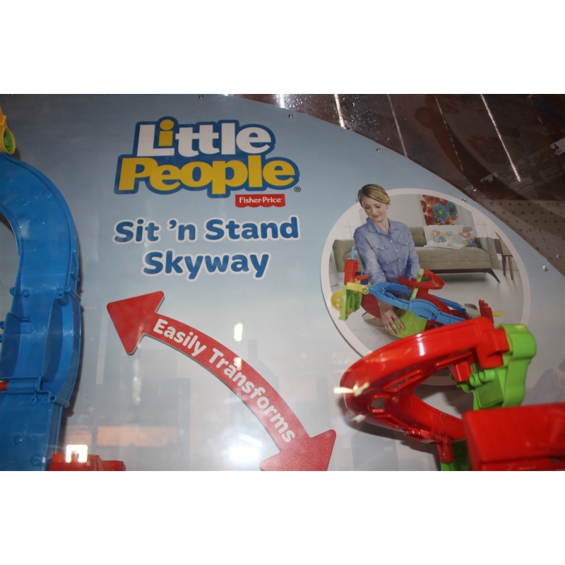  Fisher-Price Little People Sit n Stand Skyway Store Display