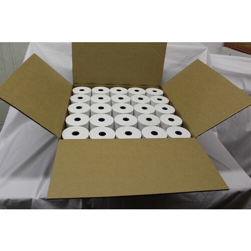 Thermal Receipt Paper Roll, 3-1/8" (80mm) x 292-Feet, 50 Count, White