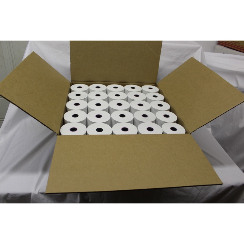 Thermal Receipt Paper Roll, 3-1/8" (80mm) x 292-Feet, 50 Count, White