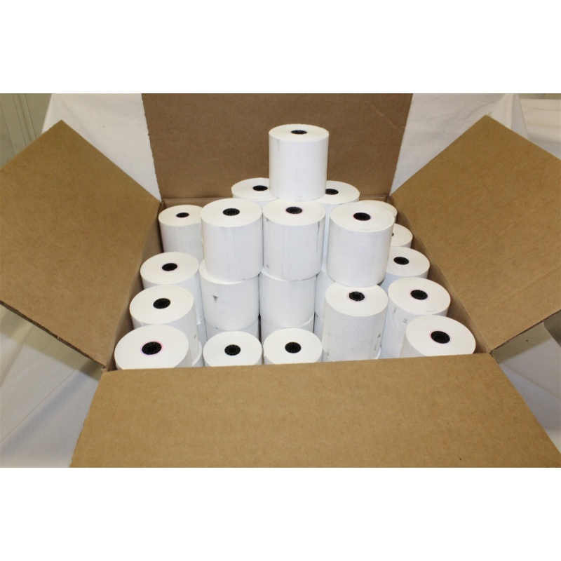 Thermal Receipt Paper Roll, 3-1/8" (80mm) x 292-Feet, 50 Count, White