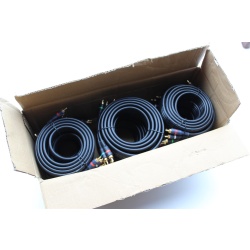 Lot of 6 - 24K Gold Plated 9Python Digital Audio HDTV High Resolution RCA Cable