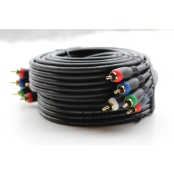24K Gold Plated 12 Python Digital Audio HDTV High Resolution RCA Cables Qty 6
