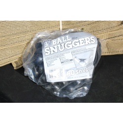 8" Ball Snuggers Black (50-Pack) - Ball Bungees - Tarp Tie Downs
