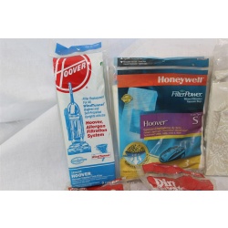Large Lot of Misc. Vacuum Cleaner Filter Bags & More - Hoover - Honeywell - GE