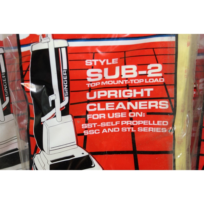 Genuine Singer Style SUB-2 Top Mount - Top Load Vacuum Cleaner Bags