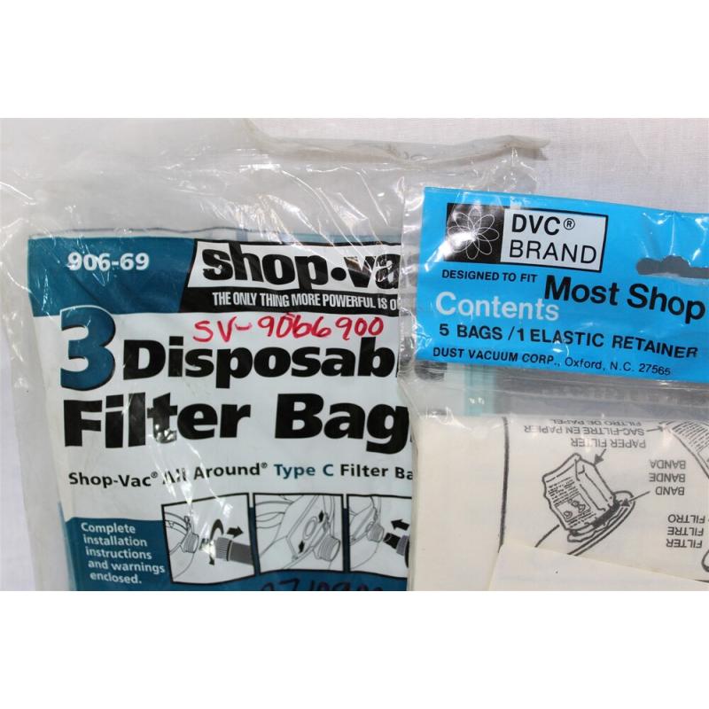 4 Packs Shop Vac Vacuum Cleaner Bags - 18 Bags