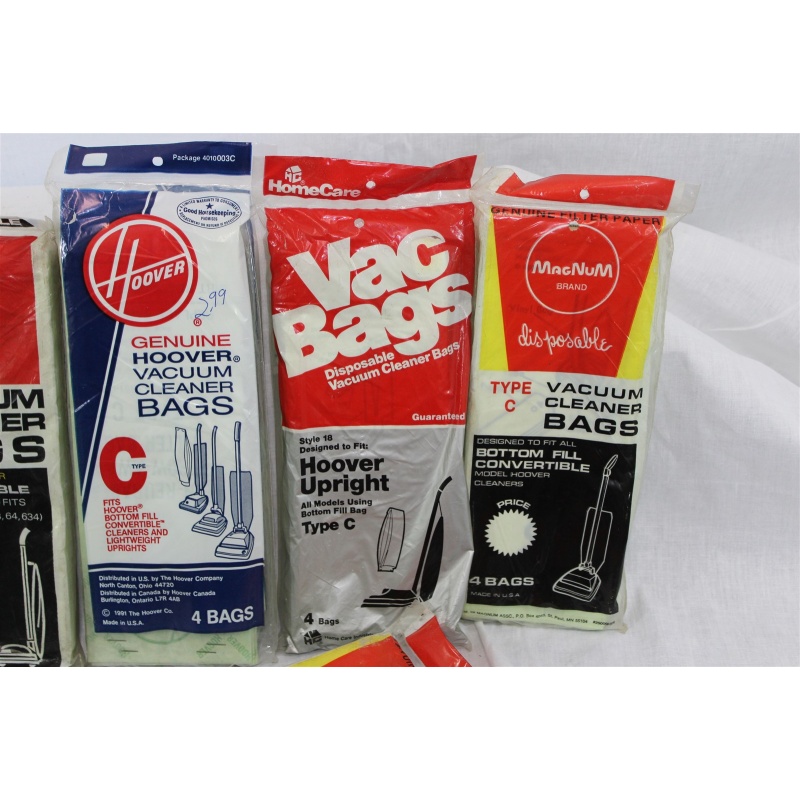 24 Hoover Type C Upright Vacuum Cleaner Bags - 6 Packs - 24 Bags