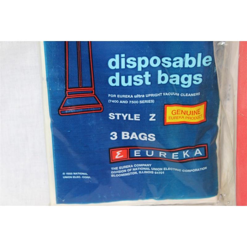 9 Eureka Style Z Vacuum Cleaner Bags - 3 Packs - 9 Bags