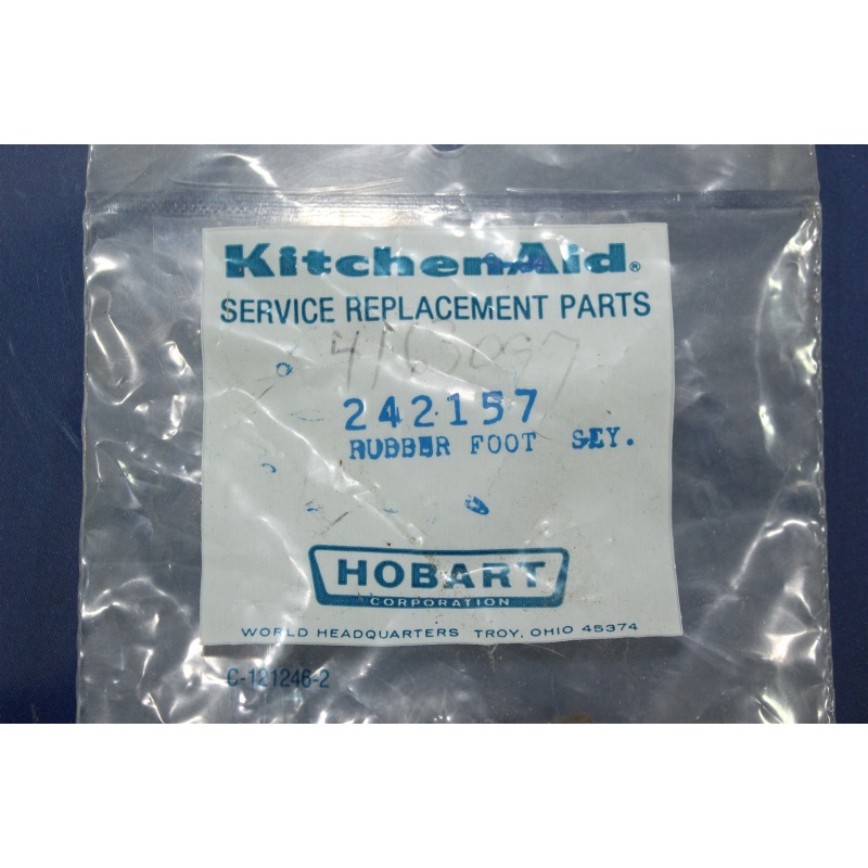 KitchenAid Rubber Foot 4163097  242157  ( 1 Only ) See Description