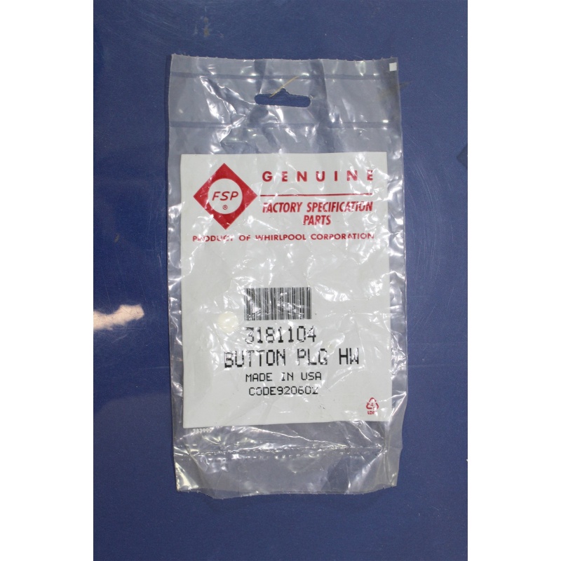 KitchenAid Screw Cover Button Plug 3181104