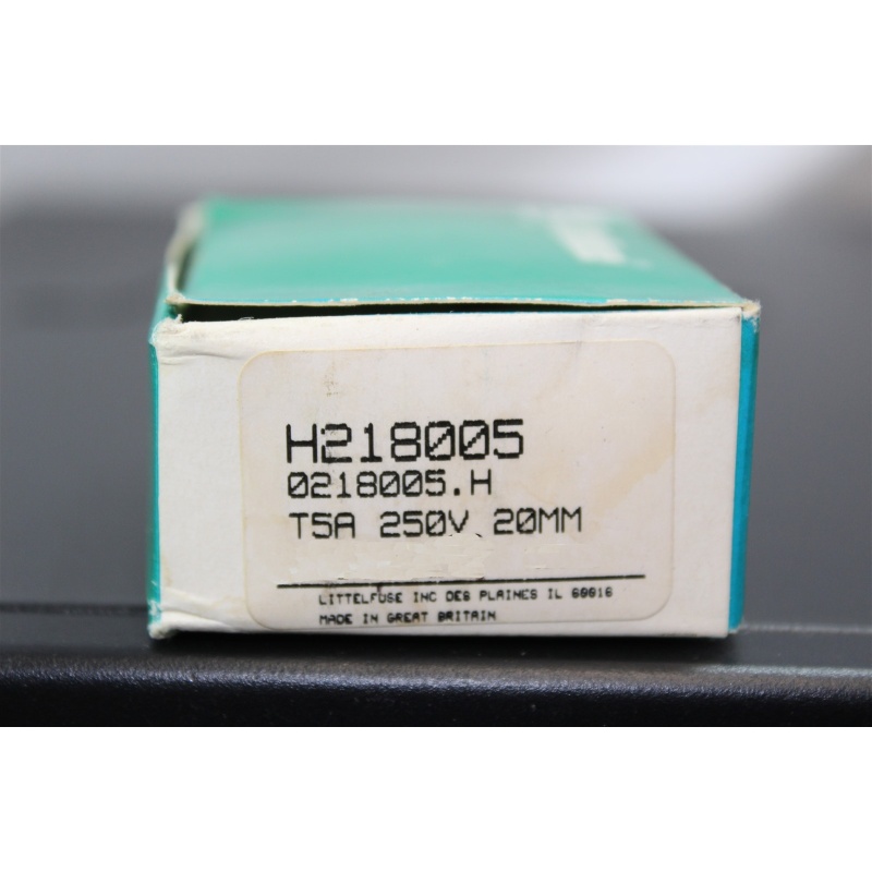 Lot of 5 LITTELFUSE H218005 T5A SLOW BLOW FUSE 5x20mm