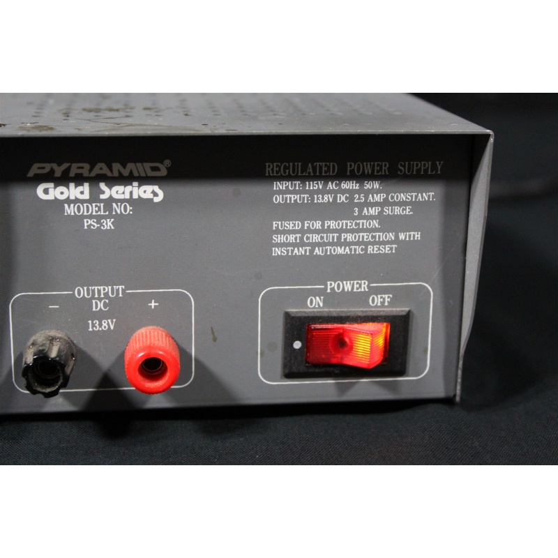 PYRAMID GOLD SERIES PS-3K REGULATED POWER SUPPLY