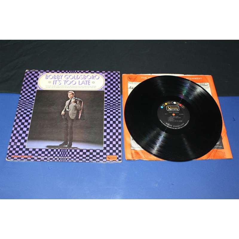 Bobby Goldsboro Its Too Late UAL 3486 Vinyl LP, Album, Mono, Promo
