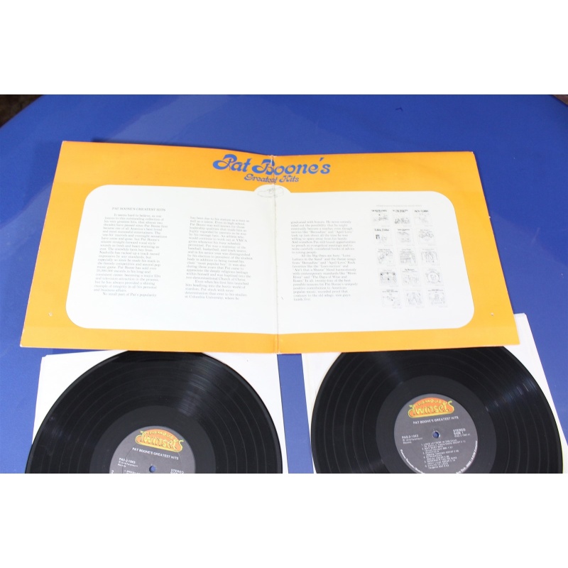 Pat Boone Pat Boones Greatest Hits PAS 2-1043 Vinyl 2xLP, Comp, RE