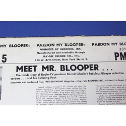 Kermit Schafer Pardon My Blooper! Volume 5 PMB-5 Vinyl LP - 50-011