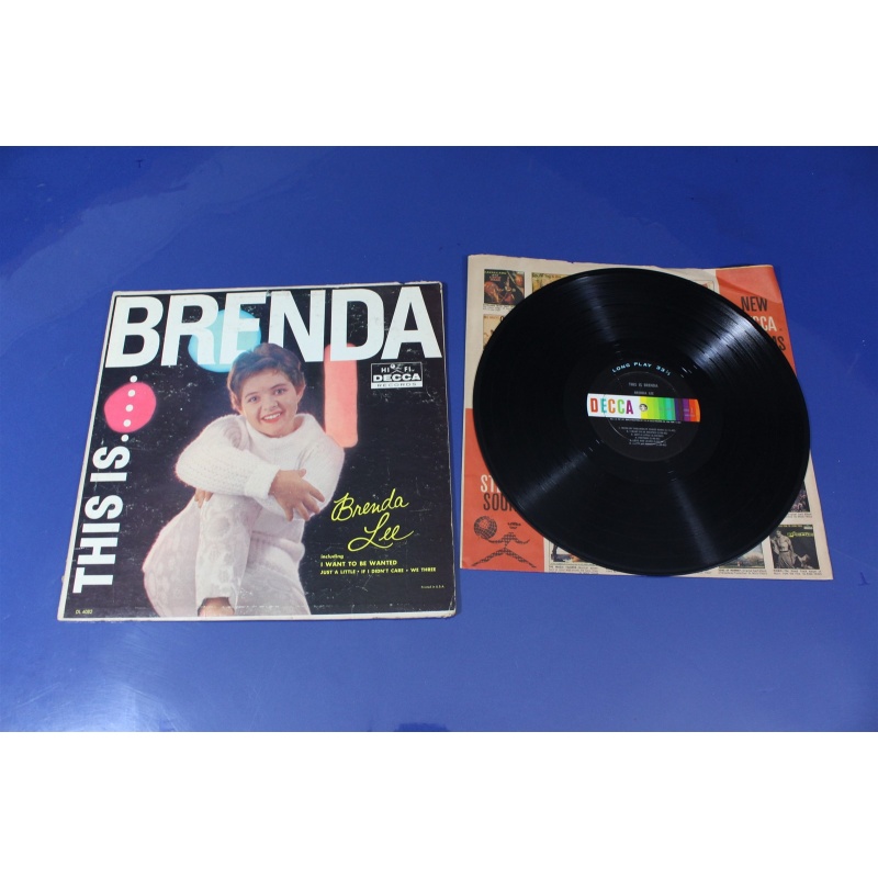 Brenda Lee This Is Brenda DL 4082 Vinyl LP, Album, Mono