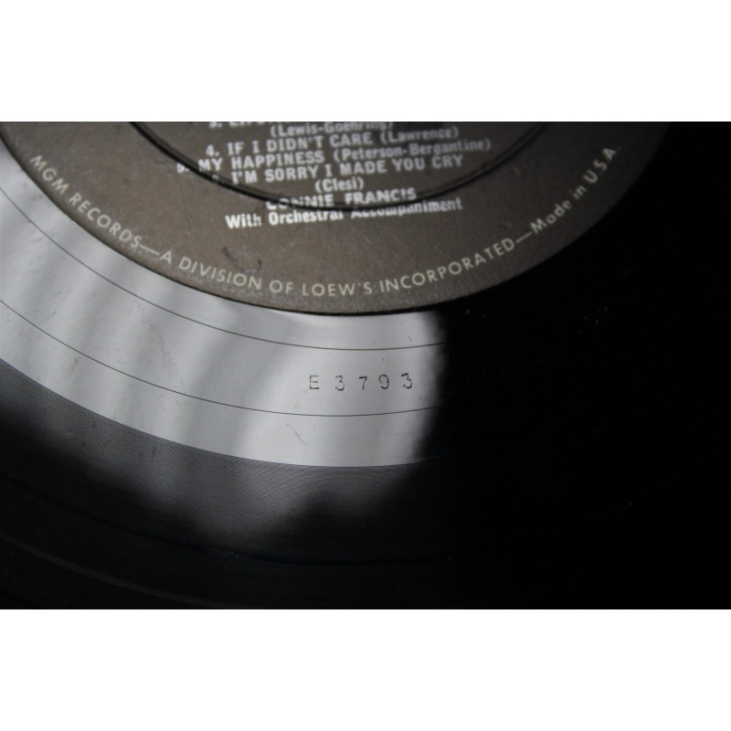 Connie Francis Connies Greatest Hits E3793 Vinyl LP, Comp, Mono