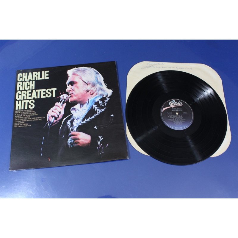 Charlie Rich Greatest Hits PE 34240 Vinyl LP, Comp - 50-026