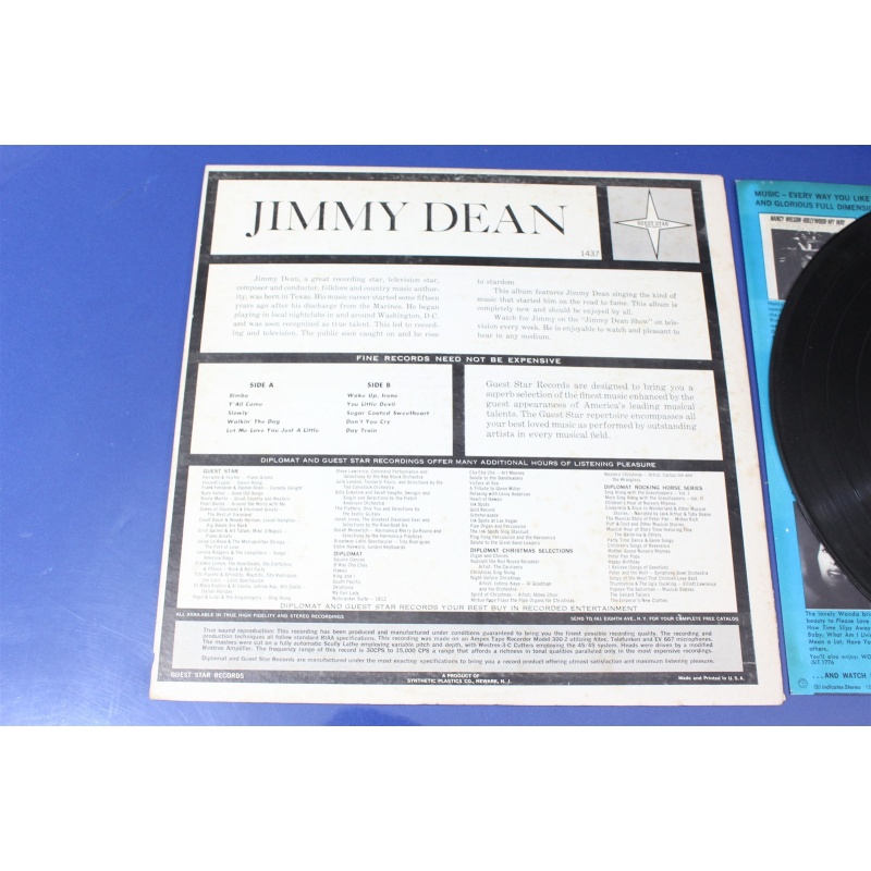 Jimmy Dean And The Town And Countrymen GS-1437 Vinyl LP, Album - 50-027
