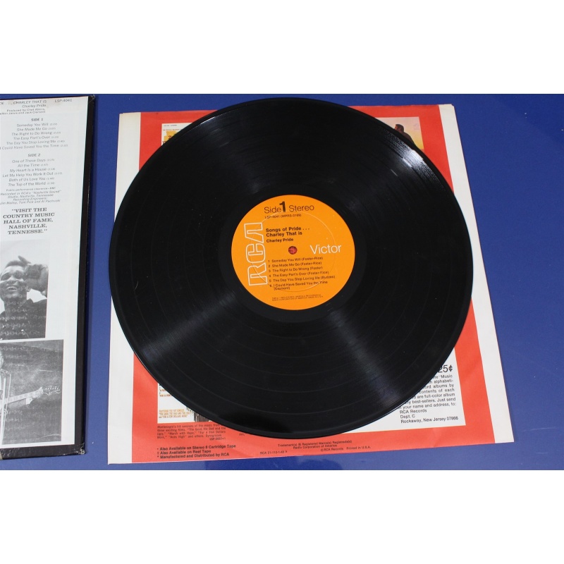 Charley Pride "Songs Of Pride...Charley That Is" LSP-4041 Vinyl LP, Album